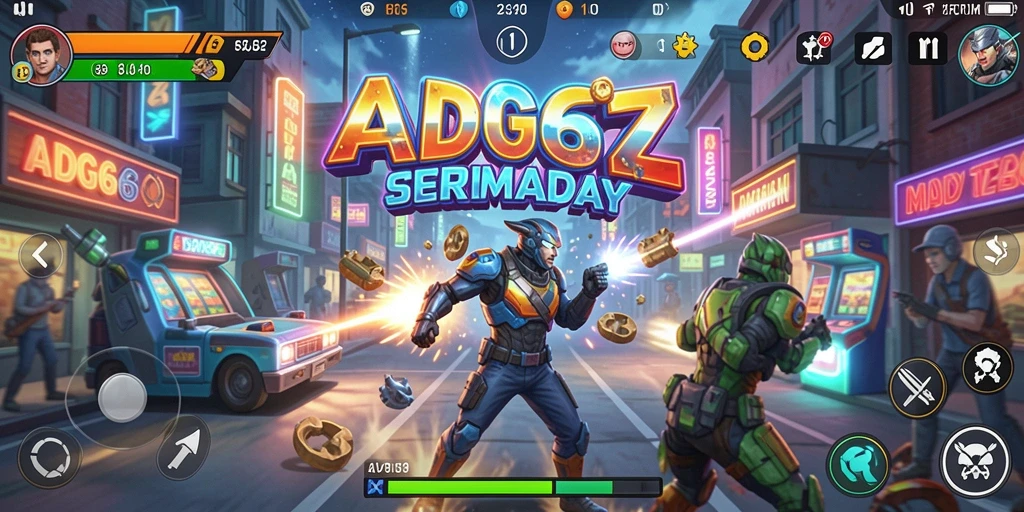 Tangkapan layar gameplay ADG62 menunjukkan keseruan dan tantangan yang dihadapi pemain.