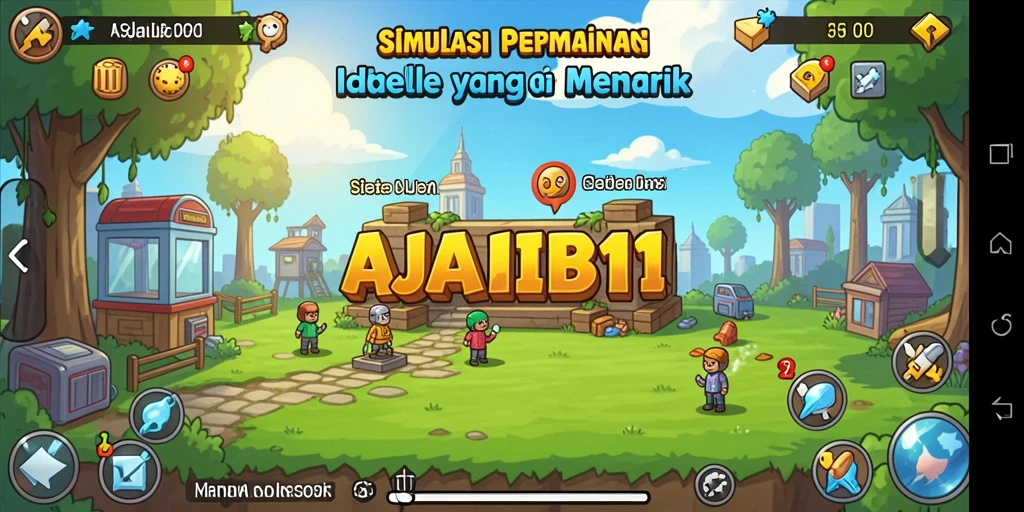 Tampilan gameplay AJAIB11 yang memikat dalam genre Idle.