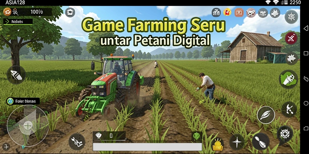 Tampilan visual menarik dari gameplay Farming ASIA128 yang memikat.