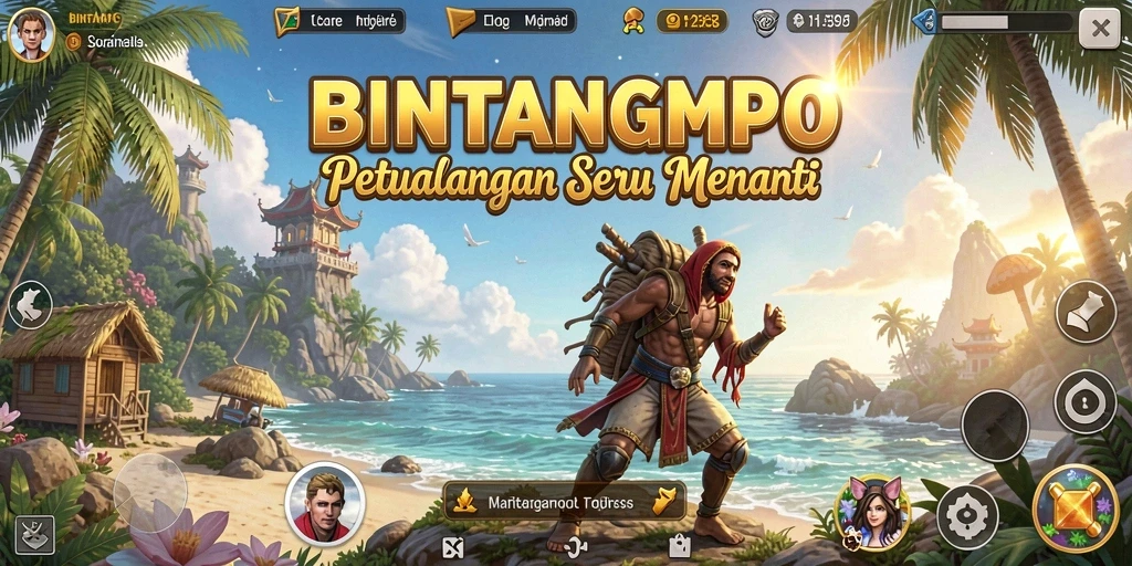 Tangkapan layar menampilkan karakter dalam misi petualangan yang mendebarkan.