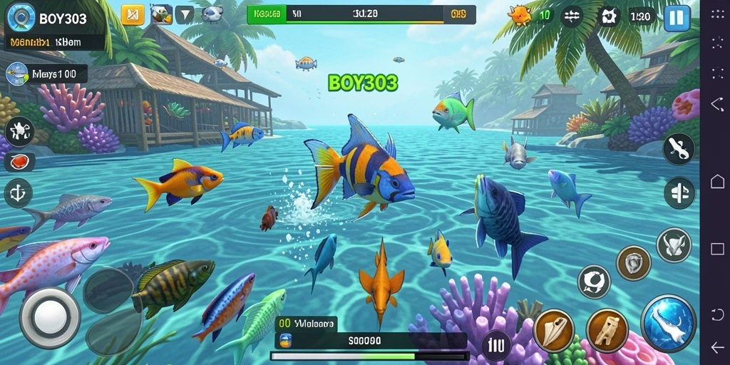 Tampilan gameplay BOY303 yang menegangkan saat menangkap ikan.