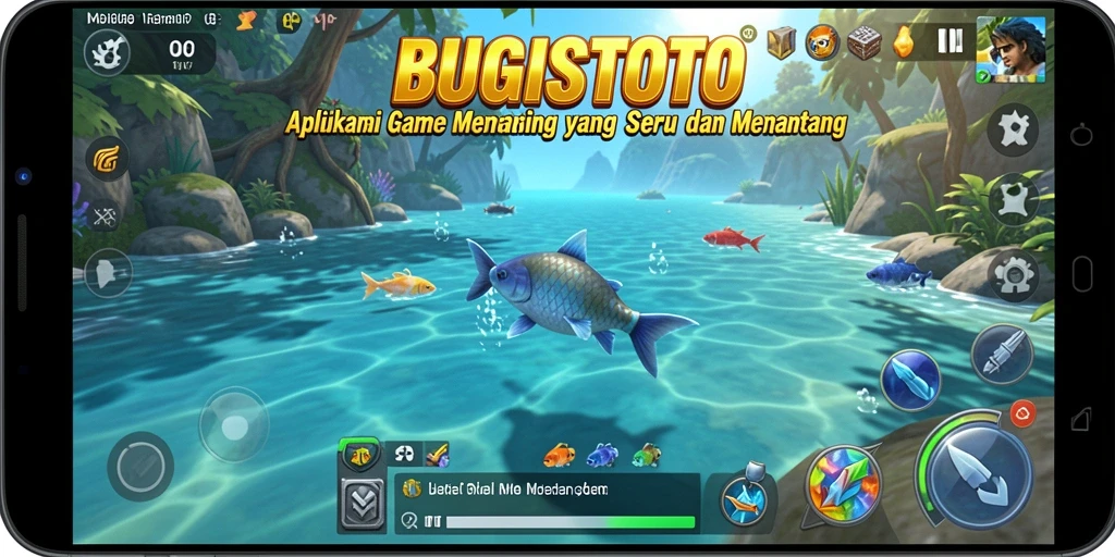 Tangkapan ikan besar di BUGISTOTO, menampilkan gameplay menyenangkan.