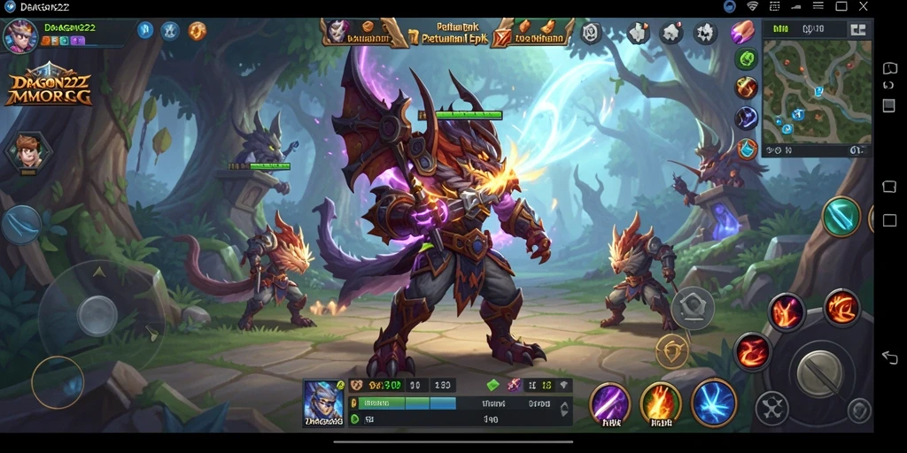 Tampilan gameplay DRAGON222 yang menakjubkan dalam petualangan MMORPG.