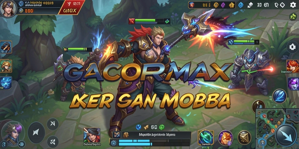 Tangkapan layar menarik dari gameplay MOBA GACORMAX.