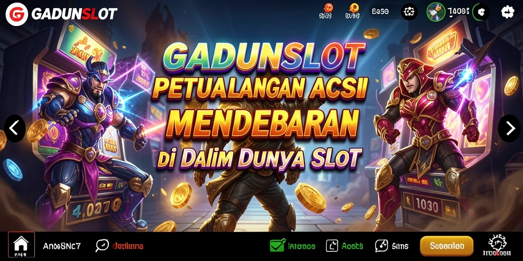 Tampilan gameplay GADUNSLOT dengan aksi mendebarkan dan grafis yang memukau.