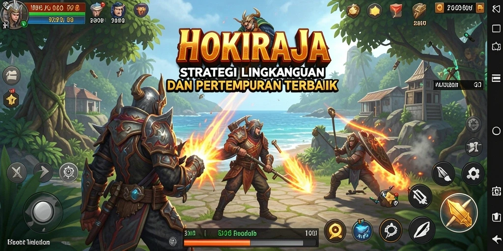 Tampilan menarik dan gameplay seru dari HOKIRAJA.