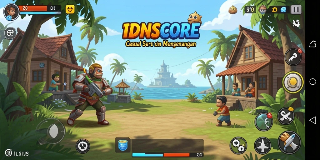 Tangkapan layar gameplay IDNSCORE yang menarik dan penuh aksi.
