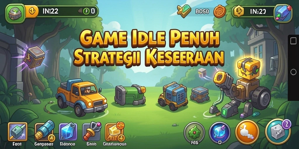 Tampilan gameplay IN22 yang mengasyikkan dengan mekanisme Idle.