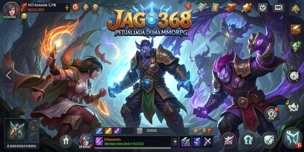 Tampilan menarik dari gameplay MMORPG JAGO368.