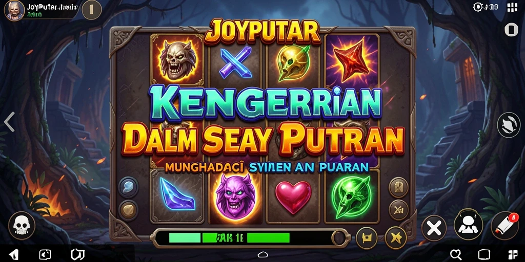 Screenshot gameplay JOYPUTAR yang mendebarkan dengan suasana Horror yang mencekam.