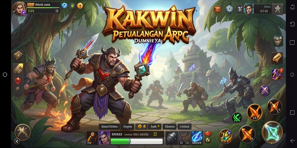 Tampilan gameplay KAKWIN dengan aksi pertarungan yang mendebarkan.