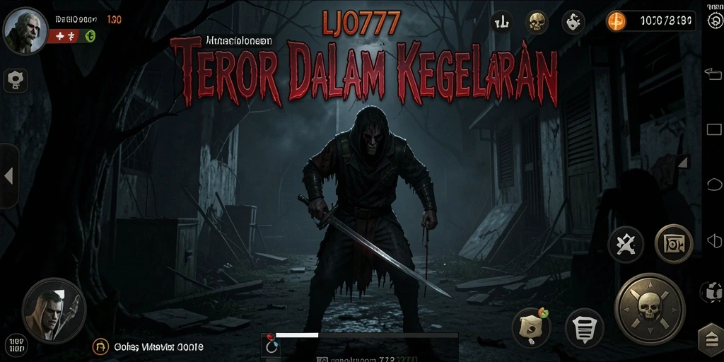 Gameplay menyeramkan di LJO777 saat menjelajahi tempat angker.
