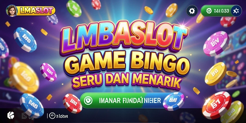 Screenshot gameplay LMBASLOT yang menggambarkan keseruan Bingo.