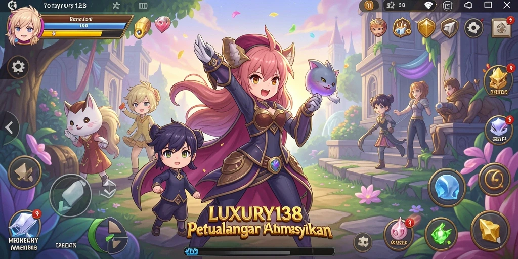 Tampilan gameplay LUXURY138 dengan karakter Anime yang menarik.