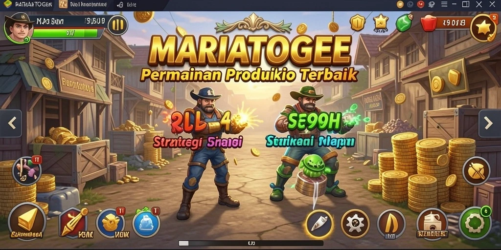 Tampilan menarik gameplay MARIATOGEL dalam suasana SLG.