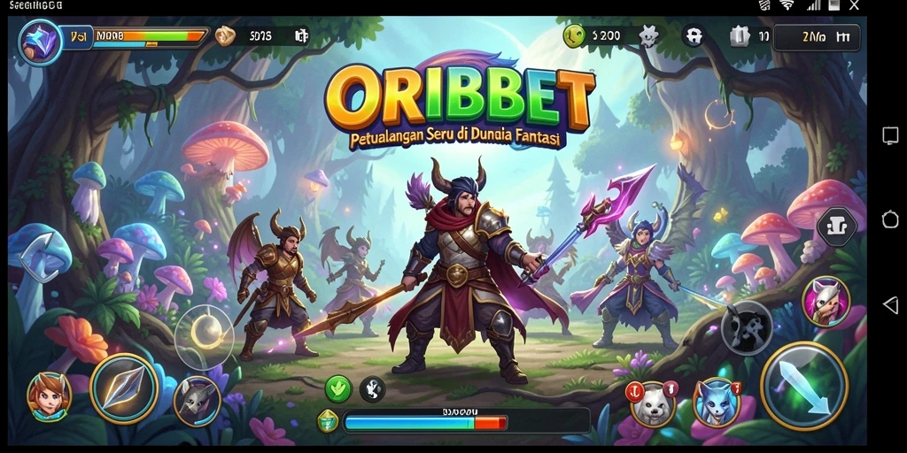 Tampilan gameplay ORIBET menunjukkan petualangan yang mendebarkan dan dunia yang indah.
