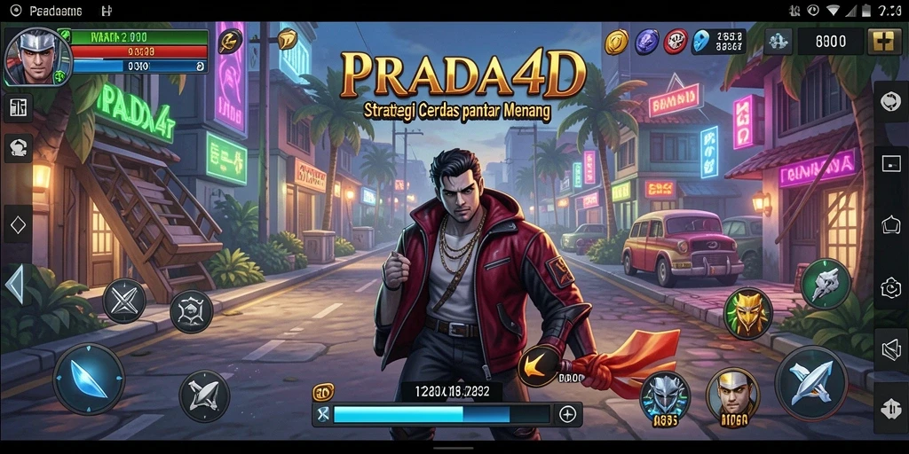 Tampilan gameplay menarik dalam PRADA4D yang penuh strategi.