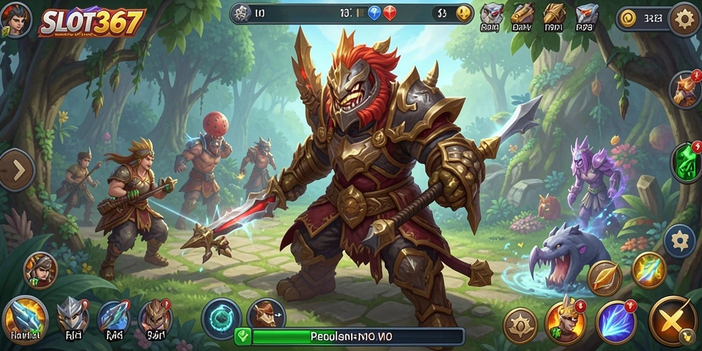 Tampilan gameplay seru di dunia RPG yang misterius.